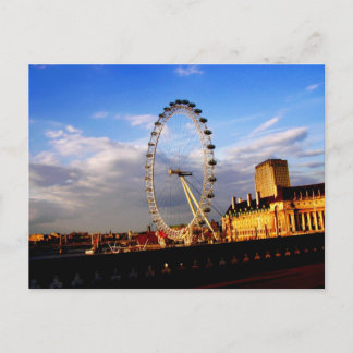 UK) Schöne LONDON EYE Szenerie Postcard Postkarte