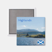 UK, Schottland - Ruiniertes Schloss Magnet (Vorderseite/Rückseite)