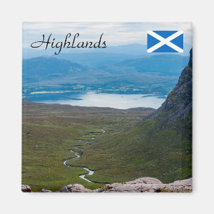 UK, Schottland - schottische Hochlandlandlandschaf Magnet