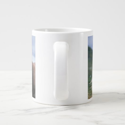 UK, Schottland, Shetland Islands, Shetland Pony Jumbo-Tasse (Rückseite)
