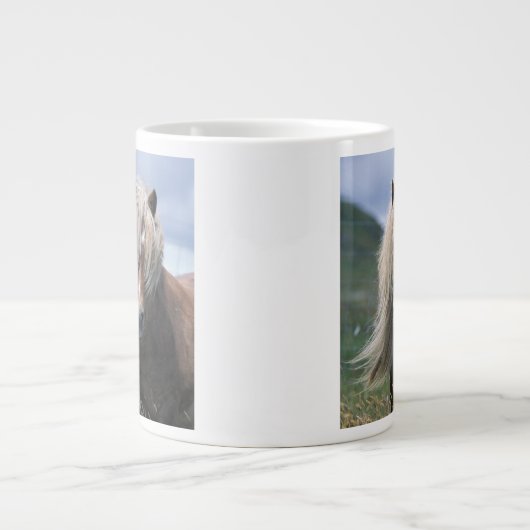 UK, Schottland, Shetland Islands, Shetland Pony Jumbo-Tasse (Vorderseite)