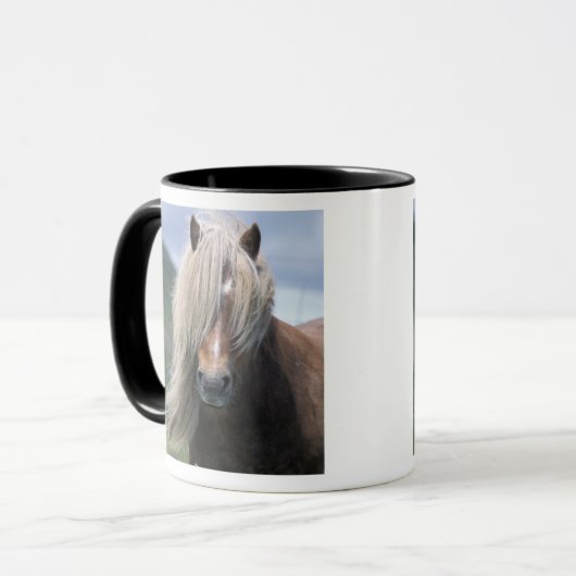 UK, Schottland, Shetland Islands, Shetland Pony Tasse (Vorderseite Links)
