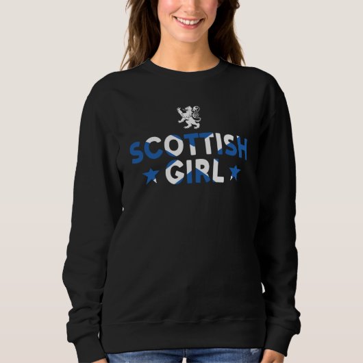 Uk Scotland Home Scottish Girl Sweatshirt (Vorderseite)