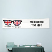 UK Shades benutzerdefinierte Text- und Farbbanner Banner (Messeveranstaltung)