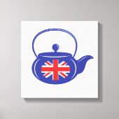 UK Teapot Wrapped Canvas Leinwanddruck (Vorderseite)