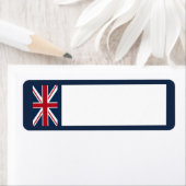 UK Themed Rücksendeadressen-Aufklebers (Insitu)