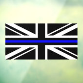 UK Thin Blue Line Flag Fensteraufkleber (Blatt 3)
