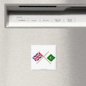 UK und Pakistan überquerten Flaggen Magnet (In Situ (Geschirrspüler))