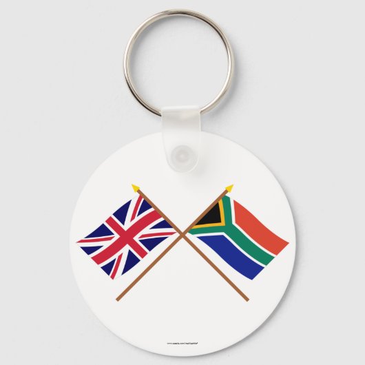 UK und Südafrika überfahren Schlüsselanhänger (Vorderseite)