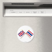 UK und Thailand - Grenzflaggen Magnet (In Situ (Geschirrspüler))