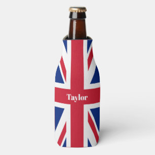 UK Union Jack Britische Flagge Personalisiert Flaschenkühler
