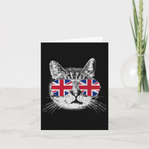 UK Union Jack British Flag England Cat Sungles Gif Karte
