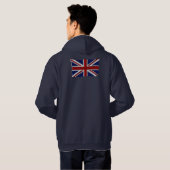 UK UNION JACK BRITISH FLAG Patriotic Hoodie (Schwarz voll)