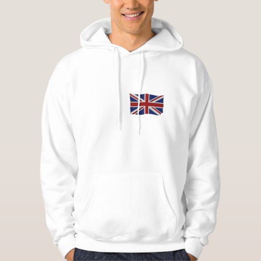UK UNION JACK BRITISH FLAG Patriotic Hoodie (Vorderseite)