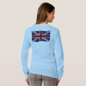 UK UNION JACK BRITISH FLAG Patriotisches Shirt (Schwarz voll)