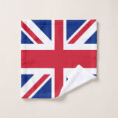 UK Union Jack British Themed Personalisiert Badhandtuch Set (Waschlappen)