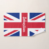 UK Union Jack British Themed Personalisiert Badhandtuch Set (Handtuch)