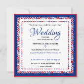 UK UNION JACK Custom Patriotic Square Wedding Einladung (Vorderseite)