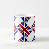 UK Union Jack Flag Diagonal Kaffeetasse (Mittel)