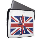 UK UNION JACK Flag Map Patriotic Computer Laptopschutzhülle (Vorne Rechts)