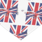UK UNION JACK FLAG MAP Stylish Patriotic Tischdecke (Schrägansicht)
