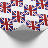UK Union Jack Flagge diagonal Geschenkpapier (Ecke)