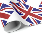 UK Union Jack Flagge diagonal Geschenkpapier (Rolleneckpunkt)