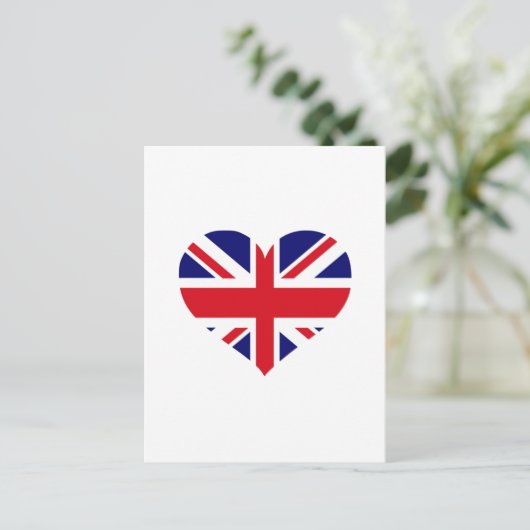 UK Union Jack Postkarte (Stehend Vorderseite)