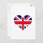 UK Union Jack Postkarte (Vorne/Hinten)