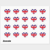 UK Union Jack Runder Aufkleber (Blatt)