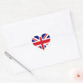 UK Union Jack Runder Aufkleber (Umschlag)