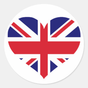 UK Union Jack Runder Aufkleber