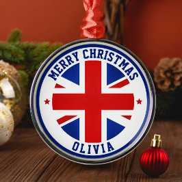 UK United Flag London Großbritannien Ornament Aus Metall