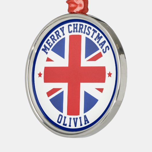 UK United Flag London Großbritannien Ornament Aus Metall (Links)