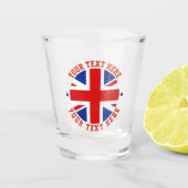 UK United Flag London Großbritannien Schnapsglas (Vorderseite)