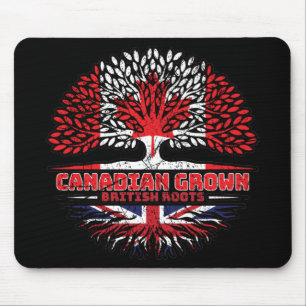 Uk United Kingdom British Canadian Canada Tree Mousepad