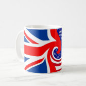 UK/USA FLAG-LOVIN COUSINS KAFFEETASSE (Vorderseite Links)