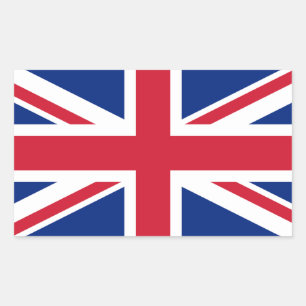 UK Vereinigtes Königreich Union Jack Flagge Rechteckiger Aufkleber