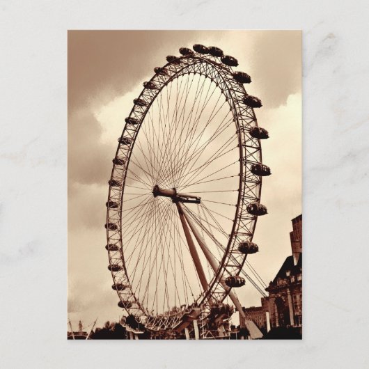 (UK) Vintag London Eye Postcard Postkarte (Vorderseite)