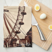 (UK) Vintage London Eye Geschirrtuch (Viertel Falte)