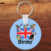 UK VOGELBEOBACHTER SCHLÜSSELANHÄNGER (Vorderseite)