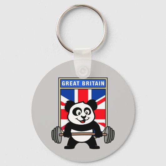 UK Weightlift Panda Schlüsselanhänger (Vorderseite)