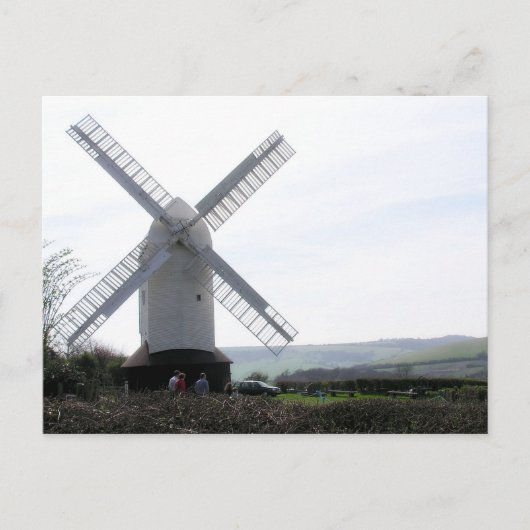 (UK) White Windmill Postcard Postkarte (Vorderseite)