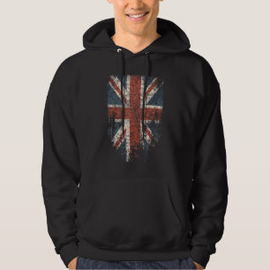 UK Women Men Cool Vintag Britische Union Jack Flag Hoodie