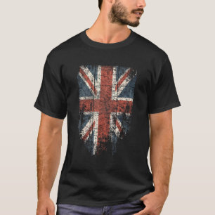 UK Women Men Cool Vintag Britische Union Jack Flag T-Shirt