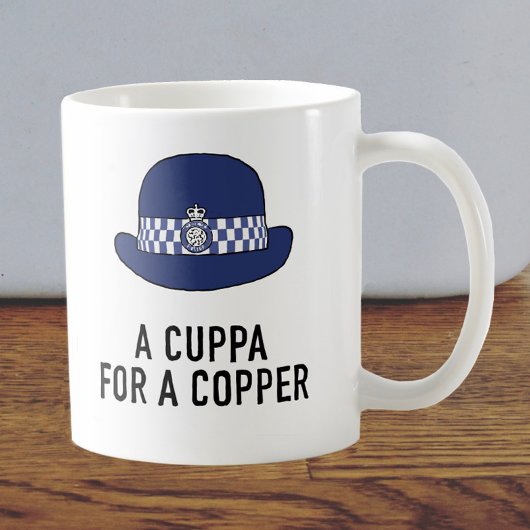UK Women Police Hat - Cuppa for a Copper Kaffeetasse
