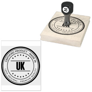 UK Wort Logo Büro Versand Paket Vermilion Rot Gummistempel
