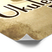 Uke Banjos Rock Poster (Ecke)