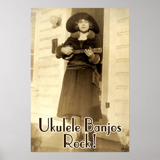 Uke Banjos Rock Poster (Vorne)