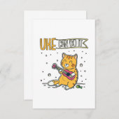UKE Can Do It Ukulele Ukelele Cat Gitarre Musik Dankeskarte (Vorne/Hinten)
